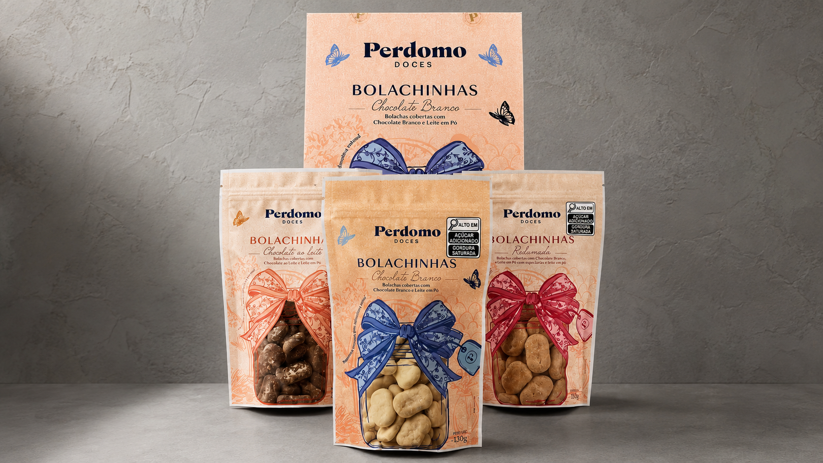 Perdomo Doces conta com linha Bolachinhas em quatro sabores